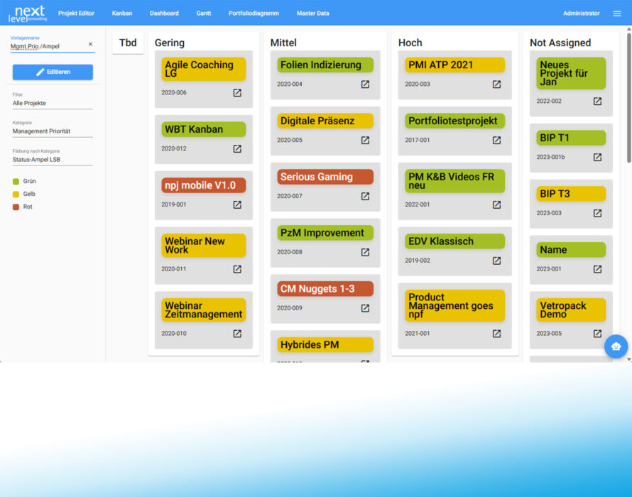 next pm suite Kanban